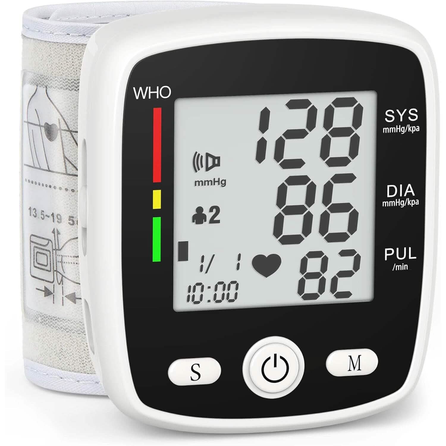 Automatic Wrist Blood Pressure Monitor Large LCD